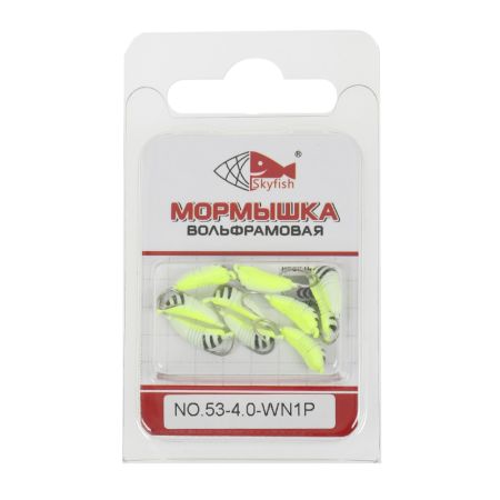 Мормышка вольф. SKYFISH "Куколка с ушком", крашеная  №53-4.0-WN1P